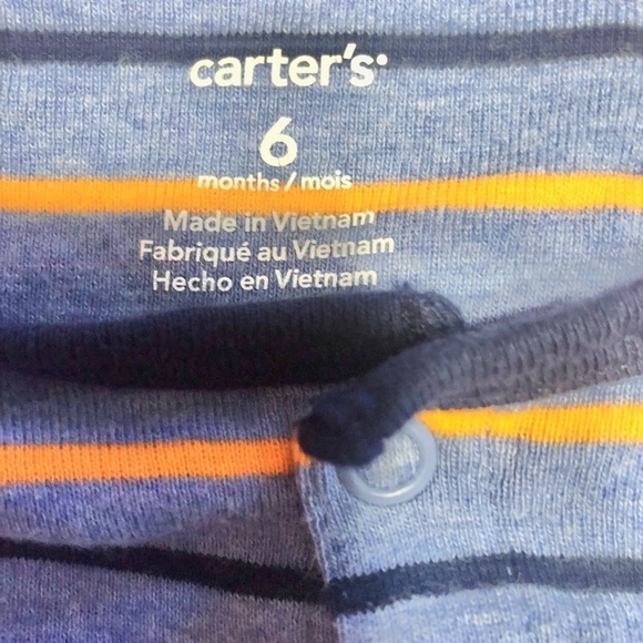 2 Carter’s Size 6 Month Rompers - Picture 2 of 8